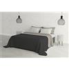 Italian Bed Linen Trapuntino Estivo Linea Elegant Made in Italy Copriletto Stampato in Morbida Microfibra - Trapunta Primavera Estate Mezza Stagione - Matrimoniale 260x270cm, Grigio Scuro/Grigio Chiaro