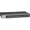 Netgear GS110EMX-100PES Switch di rete Smart Plus gestito a 8 porte Gigabit e 2 porte 10G/MultiGigabit con montaggio a parete o su rack, senza ventola