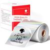 Phomemo M220 Holographic Silver - Etichette Termiche Rotonde Per Stampante | M220 M250 M221 M120 M150 M108 M110 M421, Adesivi Termici Con Logo Fai Da Te, 50x50 mm, 140 Etichette/Rotolo