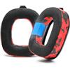 WC Freeze A50 - Cuscinetti auricolari sostitutivi in gel rinfrescante solo per Astro A50 Gen 4, Gen 5 e A50X, realizzati da Wicked Cushions, spessore migliorato e isolamento acustico | Red Camo