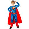 amscan Costume ufficiale Warner Bros Superman 2-12 anni Sostenibile, Blu e rosso., 8-10 Anni