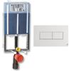 ITS Todini Cassetta Di Scarico WC ITS Todini Ideafix Da Incasso 20.18/C + Placca Idea Bianco