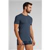 Intimissimi T-shirt In Cotone Superior Elasticizzato Blu