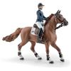 PAPO - Statuetta Cavallo e Cavaliere Pénélope Flora Realistica - 3 Anni + - Collezione Mondo Equestre - Gioco Creativo Equitazione - Idea Regalo Giocattolo Bambina Bambino