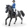 PAPO - Statuina Cavallo e Cavaliere Eden Qimbaya Realistica - 3 Anni + - Collezione Mondo Equestre - Gioco Creativo Equitazione - Idea Regalo Giocattolo Bambina Bambino