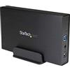 Startech.com Box Esterno per Disco Rigido Sata Iii Da 3,5 Usb 3.0 Nero con Uasp per Sata 6 Gbps, Hdd Esterno Portatile