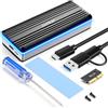 Jorkar USB C 3.2 Scatola SSD 12+16 pin Esterno SSD Per MacBook Air/Pro mid 2013-2017, Lettore Box per Disco SSDs A1466 A1465 A1502 A1398, Mac SSDs a USB-C Case con Indicatore