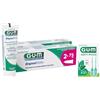 GUM Dentifricio GUM Original White | ripristina la colorazione originale dei denti senza ingredienti abrasivi | fluoro e isomalto proteggono lo smalto dei denti | 2 x 75 (con 1 campione extra)