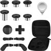 AXFEE Levette Analogiche in Metallo, 13 in 1 Palette Paddles Levette per Xbox One/One S X/Elite Series Controller, Analogici Magnetici Tasti per Xbox Series Joystick-Nero