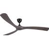 Ovlaim Ventilatore da soffitto con telecomando ali in legno, 6 velocità, IP44 impermeabile per esterno balcone, a risparmio energetico, motore DC super silenzioso, 183 cm, marrone e nero