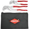 KNIPEX Set di 2 pinze con custodia, colore: rosso