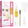 Beauty7 Kit di Cera per Sopracciglia Penna per Ceretta Allo Zucchero + 20 Strisce Depilatorie, Formula di Zucchero Senza Calore per Ceretta del Viso per il Labbro Superiore, Guance e Mento