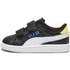 PUMA Smash 3.0 L Let's Play V Inf, Scarpe da Ginnastica Unisex-Bimbi 0-24, Black White-Regal Blue-Lemon Meringue, 20 EU
