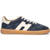HOGAN Sneaker uomo blu in suede