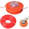 SilverChry Alluminio Testa Decespugliatore, con Filettatura Sinistra M10, Testa Filettata Easy Load & Go è Adatta per Tosaerba Nylon 2,4 mm 30 m (Colore Della Corda Casuale), Testina Falciante