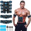 flintronic Elettrostimolatore per Addominali, EMS Stimolatore, Elettrostimolatore Muscolare con USB Ricaricabile, 8 modalità e 19 Intensità, Elettrostimolatore Glutei/Addome/Braccia/Gambe
