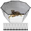 Naqqios Recinto per cani - Copertura per box, Copertura luminosa per recinto per cani | Copertura per box per cuccioli Copertura solare antipioggia, copertura superiore portatile con materiali di eccellente q