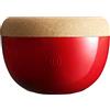 Emile Henry EH348764 - Taglierina per frutta e verdura, ø27 cm, in ceramica e sughero, colore: rosso Grand Cru