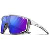 Julbo Fury Occhiali da Sole, White/Tryearslu Matte Gray, M Unisex-Adulto