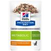 Hill's Prescription Diet Adult Metabolic 85 gr - Pollo - Confezione da 12 pezzi - Dieta Veterinaria per Gatti - 1° ORDINE? scegli lo sconto BZR5 / BZR20 + 200 punti fedeltà