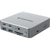 Conceptronic Docking station Conceptronic DONN25G DisplayLink 15in1 USB 3.2 Gen2 Argento [DONN25G]