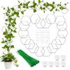 Wxgoqrcn 18 Pezzi Supporto Piante Rampicanti Graticcio per Piante Rampicanti Supporto per Piante Rampicanti Graticcio Sostegno per Piante Rampicanti Adatto per Petunie Edera Rose More e Varie Verdure in Vaso