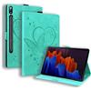 Rosbtib Slim Smart Custodia per Samsung Galaxy Tab S8 2022 S7 2020 Book Cover Protettiva con Funzione di Supporto Cover Galaxy S8/ S7, Verde