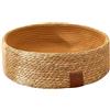 Gungtj Cesta per gatti in vimini, in fibra naturale, accogliente, con design a cestino, cuscino per gatti, fatto a mano, per gatti di grandi dimensioni