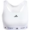 adidas Powerreact Training Medum Support Techfit Bra - Reggiseno da Allenamento a Sostegno Medio da Donna, Bianco,