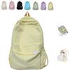 SYDXGD Aesthetic Backpack for Girls, Kawaii school bag,Korean backpack,Backpack for school,Rucksack Aesthetic,Girls backpack,Black backpack for girls secondary school (Yellow)