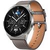 HUAWEI WATCH GT 3 Pro (48mm) (Gray leather). Titanium Case with Gray Leather Strap. Odin-B19V