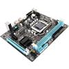 Dpofirs Scheda Madre Desktop, Scheda Madre LGA 1155 CPU 2nd Gen Slot Dual Channel DDR3 con Alimentazione Trifase, Uscita VGA HD, Scheda Madre Micro ATX per Giochi