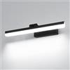 Comely Lampada LED da Specchio Bagno 9W 1000LM Bianco Freddo 6500K, IP44 Impermeabile Lampada da Bagno in Acrilico, Ruotabile 180° Illuminazione a Parete per Bagno Gabinetto Specchio