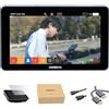 SHIMBOL M5 - Monitor fotocamera da 5,5, HDR/1200Nit 4K 30 HDMI ingresso/uscita a schermo intero 3D Lut 1920 x 1080 tipo C