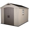 Keter Casetta Da Giardino In Resina 256,4x331,5x245H Cm Factor 8x11 Beige Keter Con Mensole