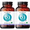 Viridian Vitamin D3 2000 Ui 2x60 pz Capsule