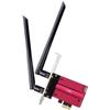 Cudy Scheda di rete Cudy WE3000S Adattatore PCI Express Wi-Fi 6 Tri-Band AX5400 Rosso [NKCUDWACPE00001]
