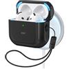 ESR Custodia per AirPods 5/4 (2026/2024), compatibile con MagSafe, Nera | Custodia compatibile con AirPods 5/4 (USB-C) - Protezione anti-caduta con Laccetto, Coperchio Magnetico, Orbit Hybrid