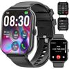 Mingtawn Smartwatch Uomo Donna con Effettua/Risposta Chiamate, 1.95'' HD Smart Watch Contapassi Cardiofrequenzimetro SpO2 Sonno, Fitness Tracker con 100+ Modalità Sport, Impermeabile IP67 per Android/iOS