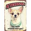 Plenty Gifts Insegna di metallo cane viziato vive qui