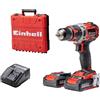 Einhell Te-Cd 18/50 Li-I Bl Trapano Avvitatore A Percussione A Batteria Powe X-Change 18 V, ‎Nero Rosso, ‎19 x 7.5 x 24 cm, 2.35 Kg