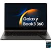 SAMSUNG Galaxy Book3 360 8GB 256 convertibile 2 in 1, 13,3 ", processore Intel® Core I5 1340P (Evo), 8 GB, GB SSD, Graphite