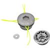 topolenashop Testina Decespugliatore Universale in Alluminio | 4 Fili Nylon Resistenti Inclusi | Compatibile con Tagliaerba, Tosaerba, Rasaerba da Giardino | Attacco 20mm e 25,4mm