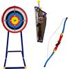 SPORT ONE Set Arciere Junior - Arco e Bersaglio con Piedistallo per Giovani Arcieri