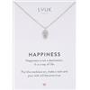 LUUK LIFESTYLE Collana Acciaio Inox con Ciondolo Pigna, Argento, 50cm