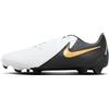 Nike Phantom GX II Academy FG/MG, Sneaker Uomo, White Black Mtlc Gold Coin, 43 EU