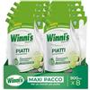 Winni's - Detersivo Piatti e Stoviglie a Mano, Lime e Fiori di Mela, Concentrato, Ipoallergenico, con Sgrassanti Naturali da Biofermentazione, Materie Prime di Origine Vegetale, 900 ml x 8 confezioni