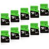 KEXIN Micro SD 64 GB, Scheda Micro SD 64GB Scheda di Memoria microSDXC con Adattatore, U1, C10 Microsd Card Confezione da 10 per Telefono, Videocamera, Switch, Tablet