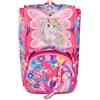 Seven SJ Gang Zaino Scuola Estensibile, Rosa, Unibraid, Zaino Doppio Scomparto Estensibile Tramite Zip Laterali, Tasca Porta Borraccia, Scuole Elementari e Medie, Bambina Ragazza