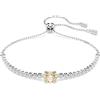 SWAROVSKI BRACCIALE MATRIX BIANCO, PLACCATURA RODIO 5690694